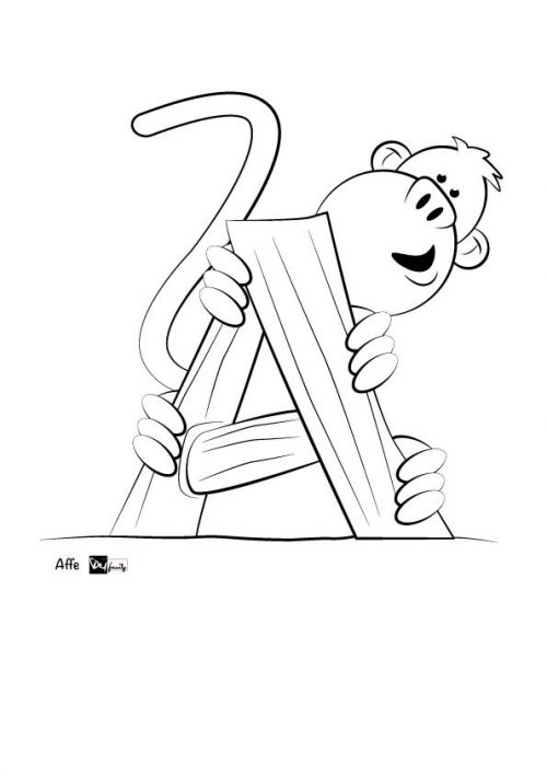 Das Tieralphabet als Malvorlage zum Download Teil 1 DIY
