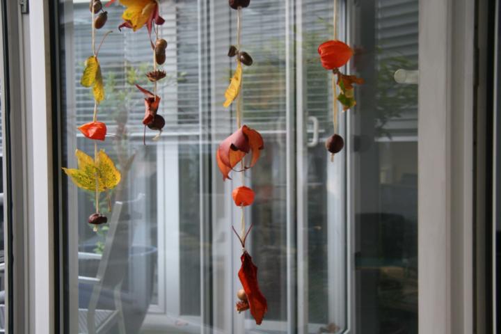 Herbstliche Girlanden zum Dekorieren und Verschönern