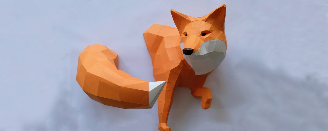 Fuchs Mini Papercraft Selber Basteln Diy Anleitung Diy