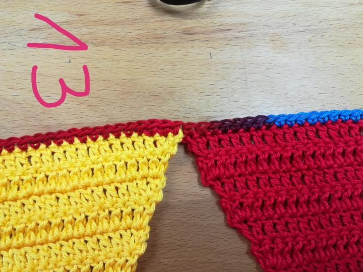 Wimpelkette aus Wolle