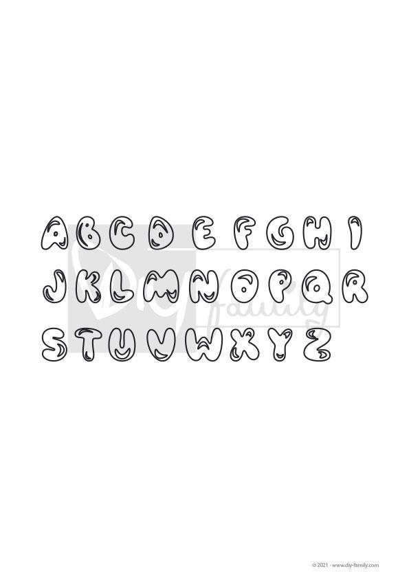 ABC – Einzelausmalvorlage