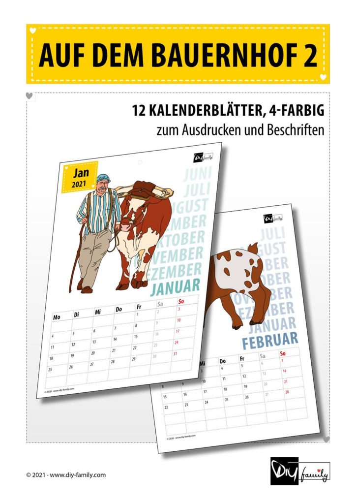 Bauernhof 2 – Kalender 2021