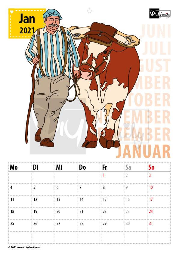 Bauernhof 2 – Kalender 2021
