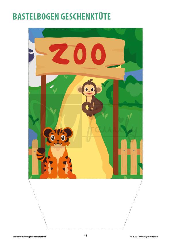 Zootiere – Kindergeburtstagsplaner
