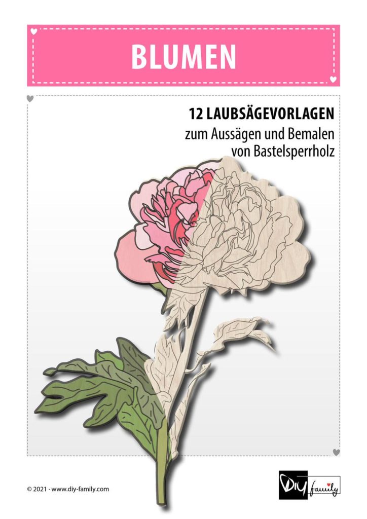 Blumen – Laubsägevorlagen
