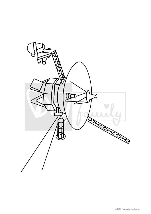 Voyager – Einzelausmalvorlage