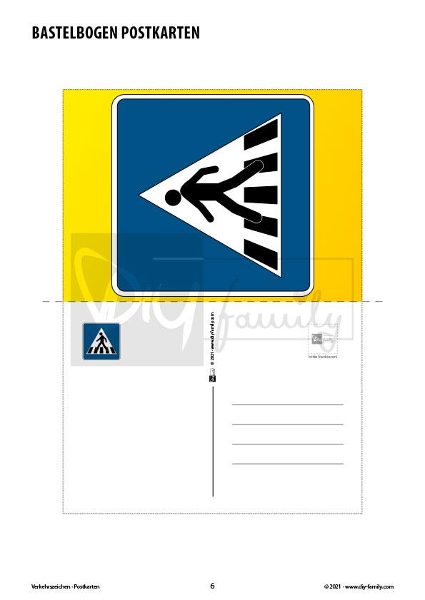 Verkehrszeichen 1 – Postkarten zum Ausschneiden