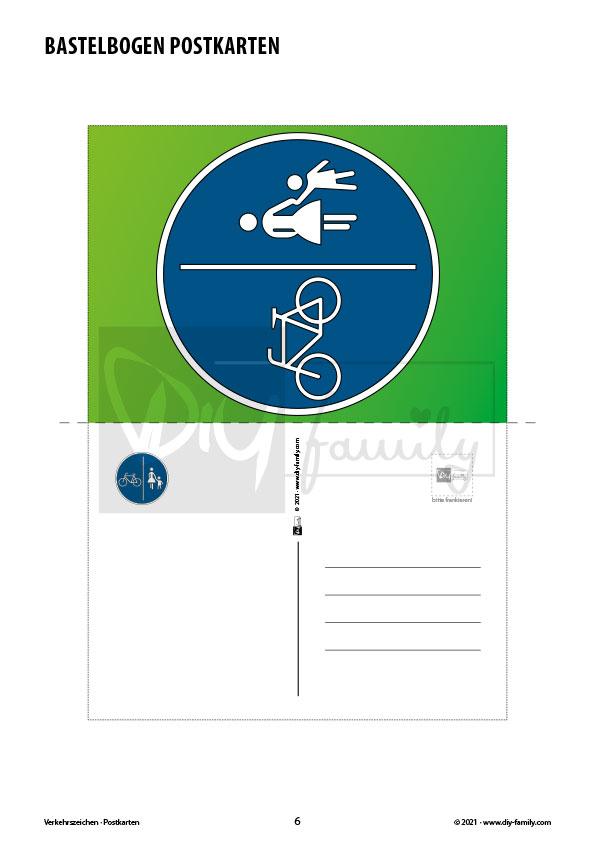 Verkehrszeichen 2 – Postkarten zum Ausschneiden