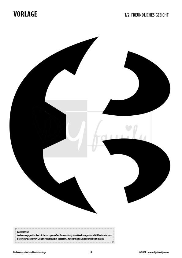 Halloween Kürbis – Bastelvorlagen