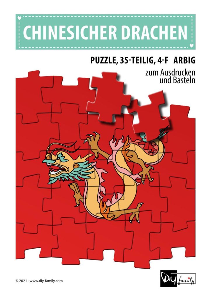 Chinesischer Drachen – Puzzle