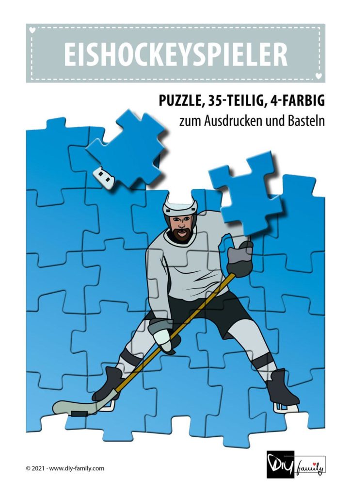 Eishockeyspieler – Puzzle