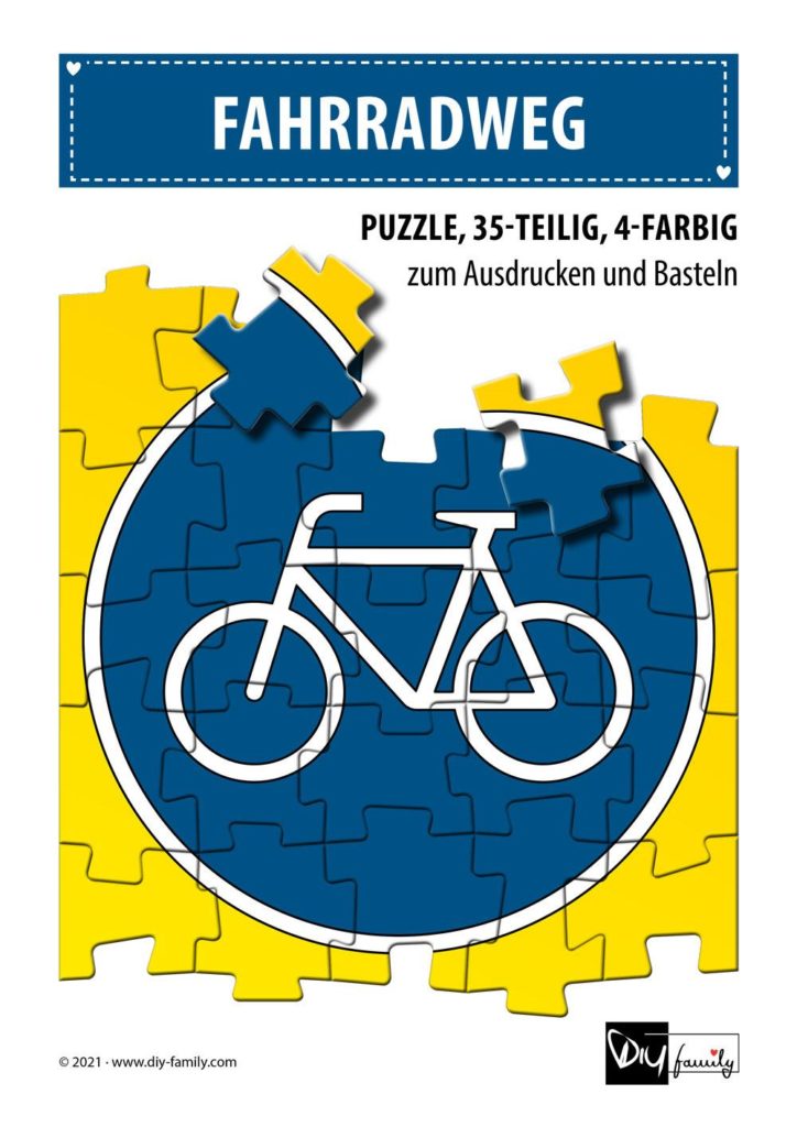 Fahrradweg – Puzzle