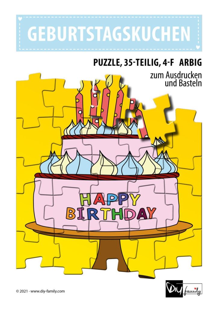 Geburtstagskuchen – Puzzle