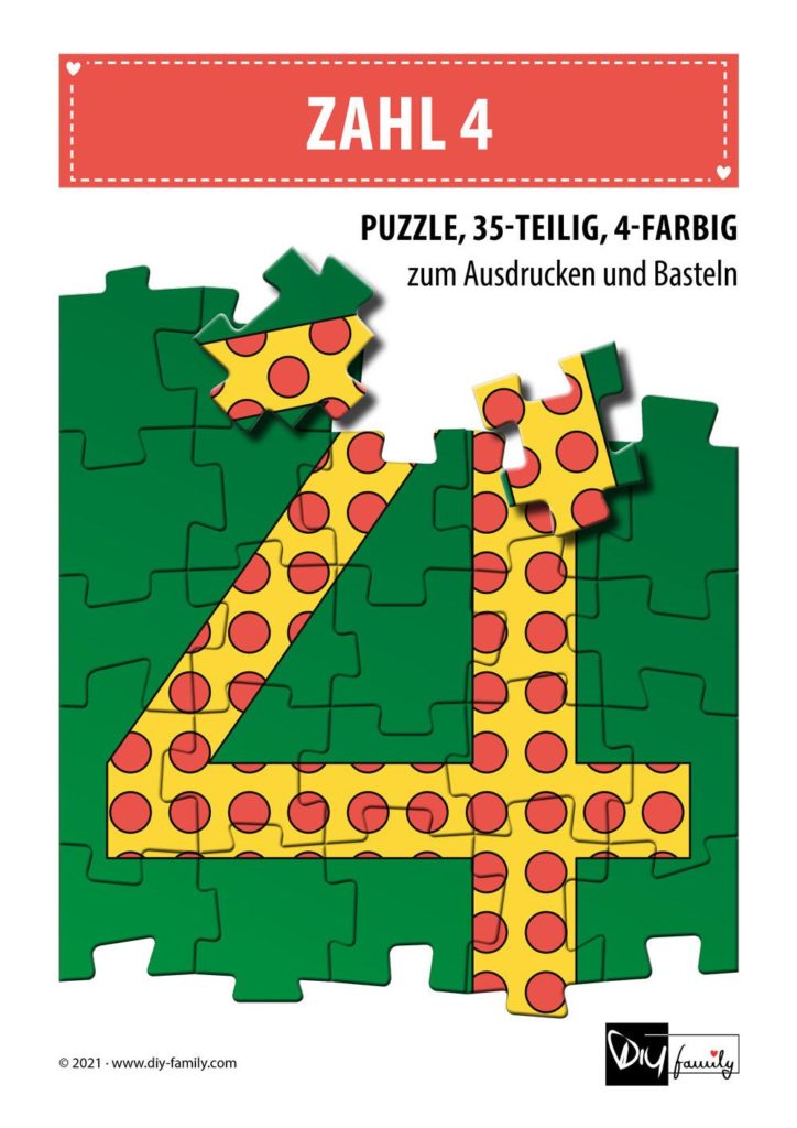 Gepunktete Zahlen 4 – Puzzle
