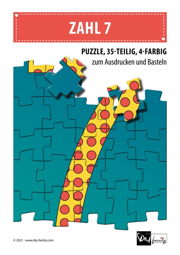 Gepunktete Zahlen 7 – Puzzle