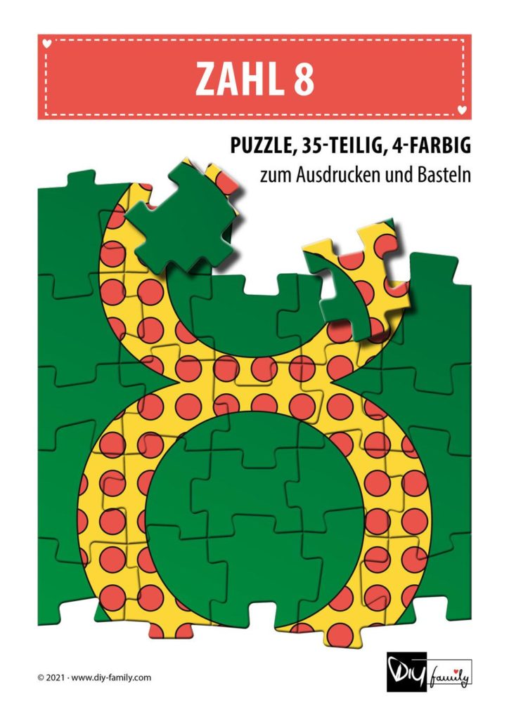 Gepunktete Zahlen 8 – Puzzle