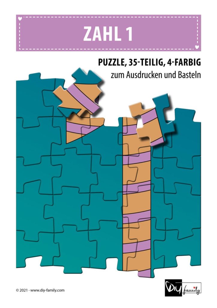Gestreifte Zahlen 1 – Puzzle