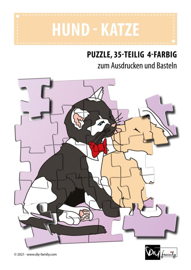 Hund Katze – Puzzle
