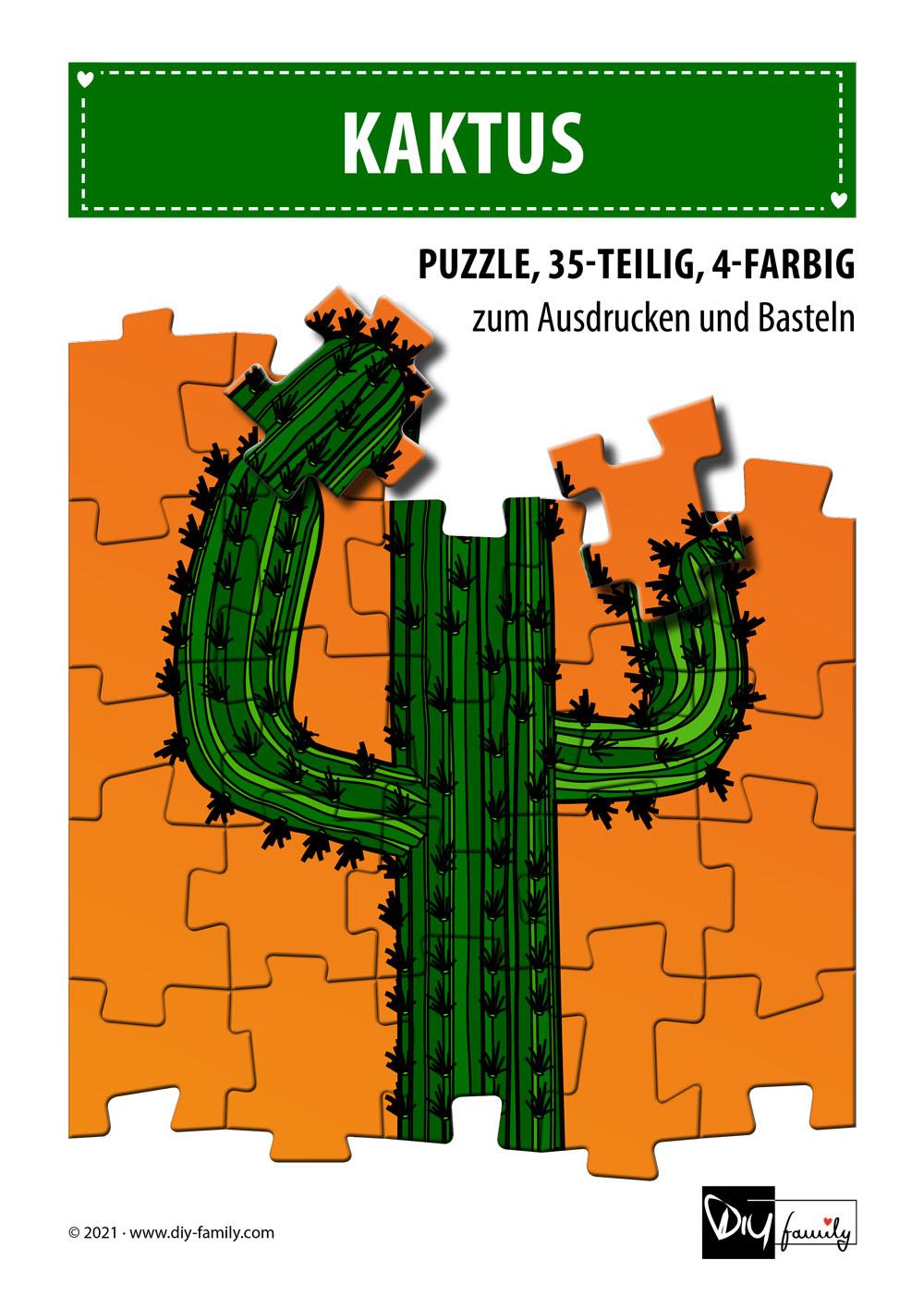 Kaktus  Puzzle - DIY-Family