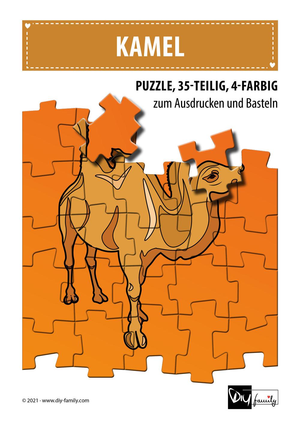 Kamel Layout Kamel – Puzzle - DIY-Family