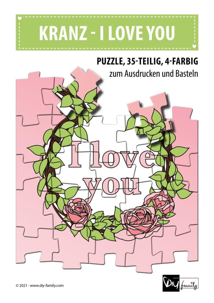 Kranz I Love You – Puzzle
