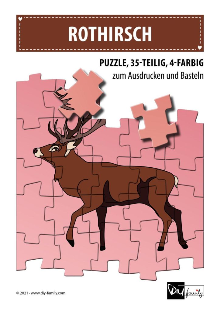 Rotshirsch – Puzzle