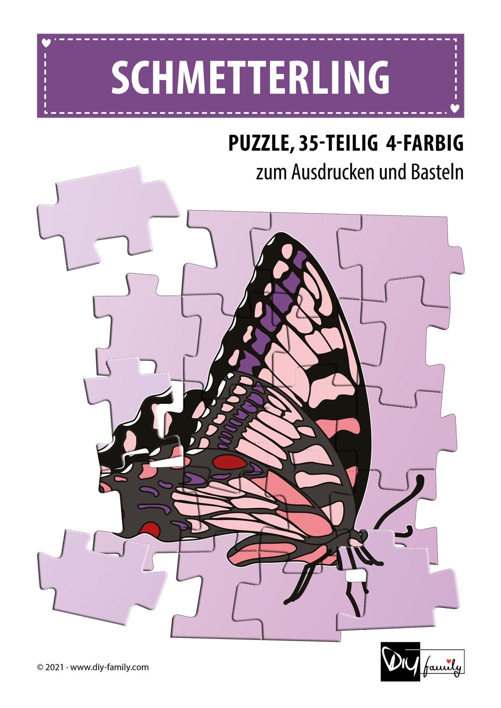 Schmetterling – Puzzle - DIY-Family