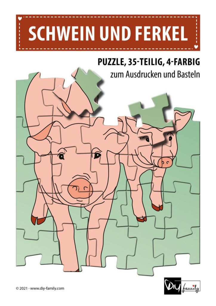 Schwein und Ferkel – Puzzle