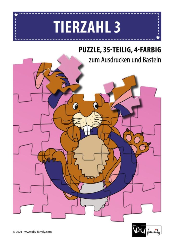 Tierzahlen 3 – Puzzle