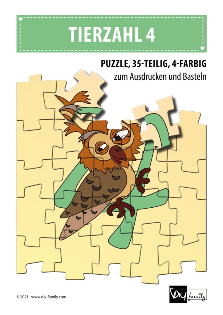 Tierzahlen 4 – Puzzle