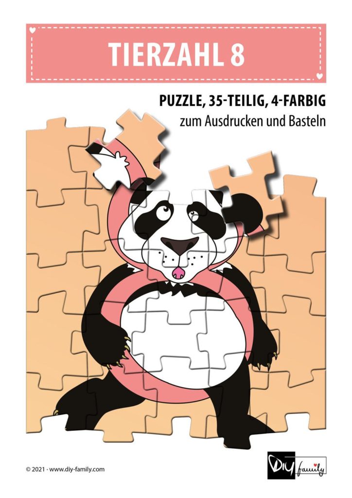 Tierzahlen 8 – Puzzle