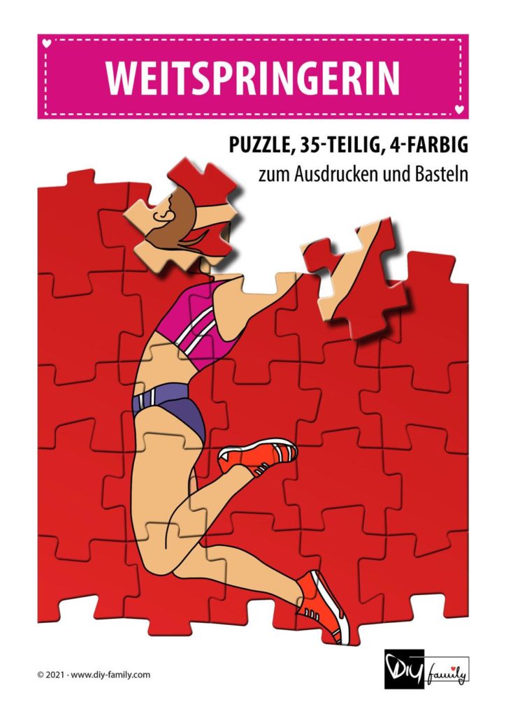 Weitspringerin – Puzzle