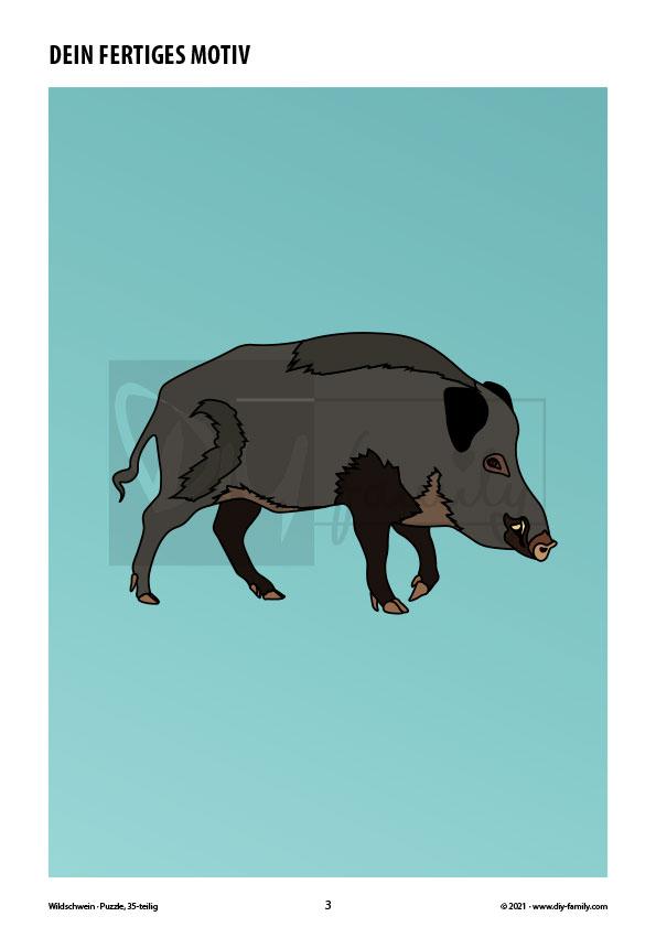 Wildschwein – Puzzle