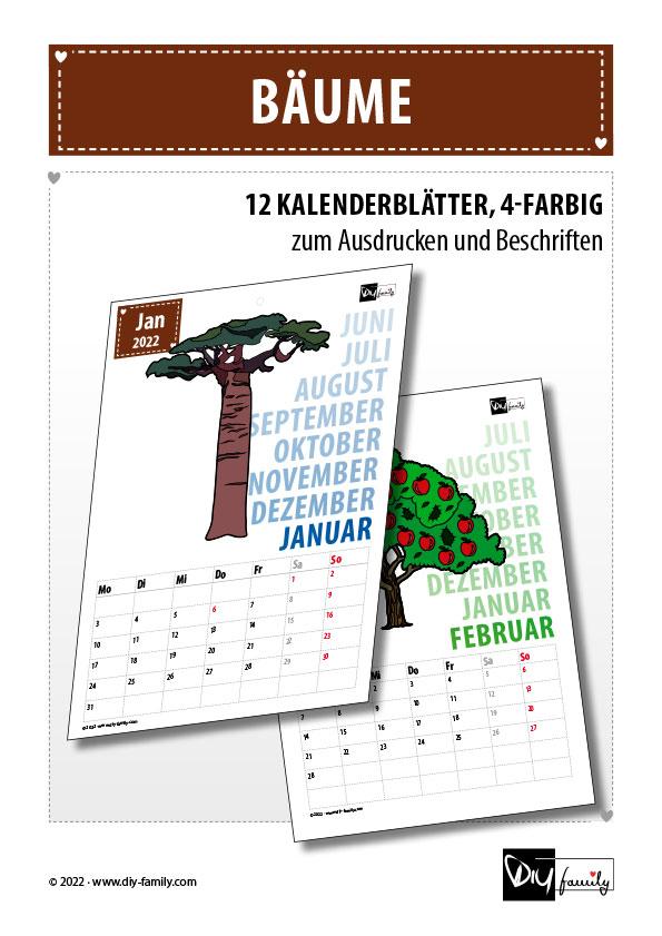 Bäume – Kalender 2022
