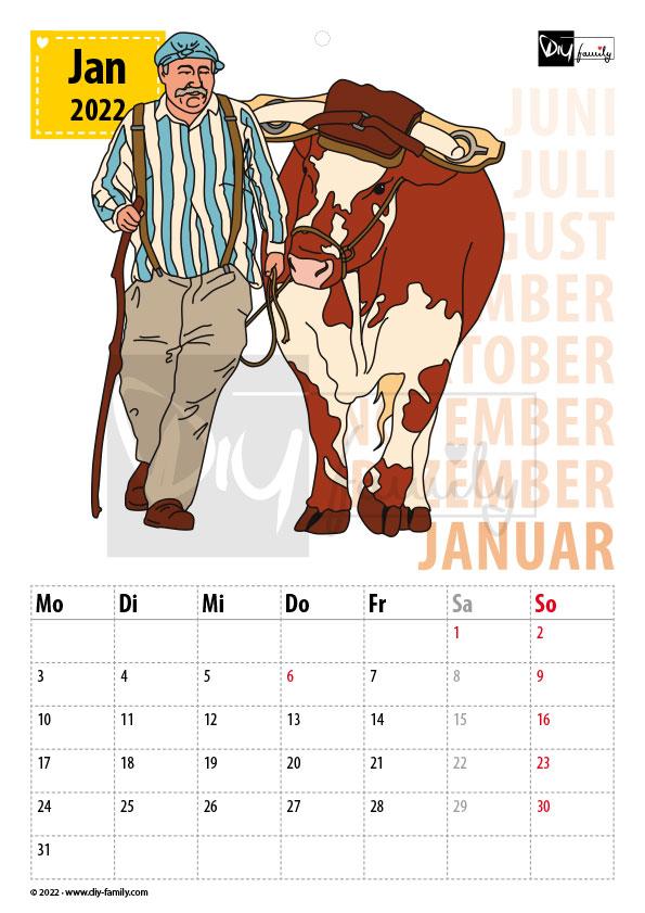 Bauernhof 2 – Kalender 2022
