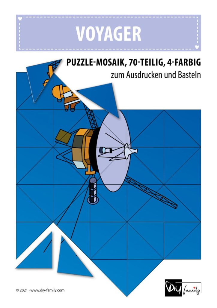 Voyager – Mosaikpuzzle zum Ausschneiden und Basteln