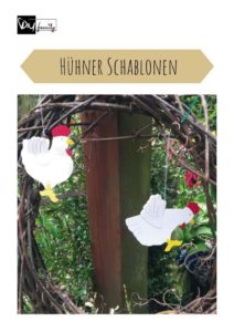 Hühner-Schablonen