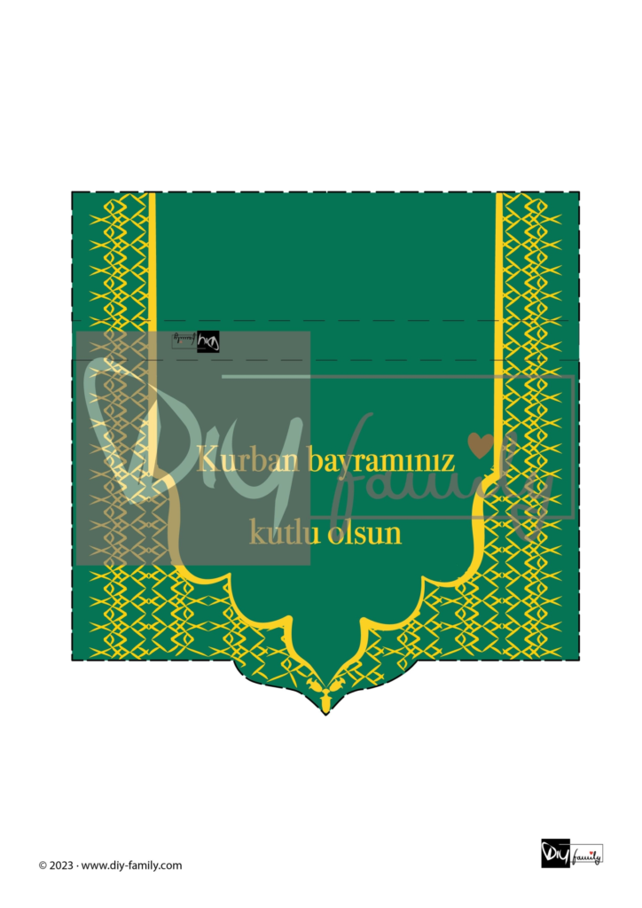 Merci Banderolen zum Bayram grün