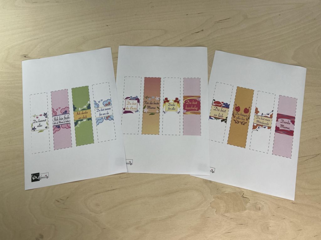RitterSport Banderolen Muttertag DIYFamily RitterSport Banderolen Muttertag DIYFamily
