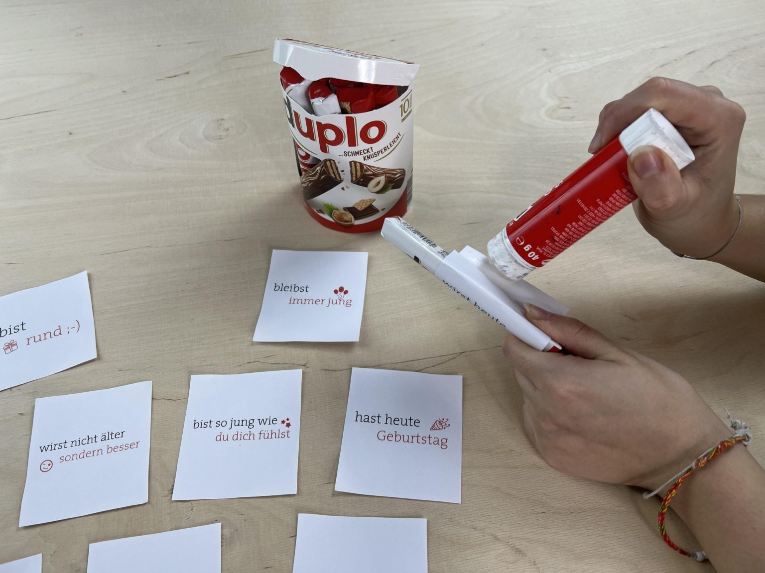 Duplo Banderolen zum runden Geburtstag (20, 30, 40, 50) - DIY-Family