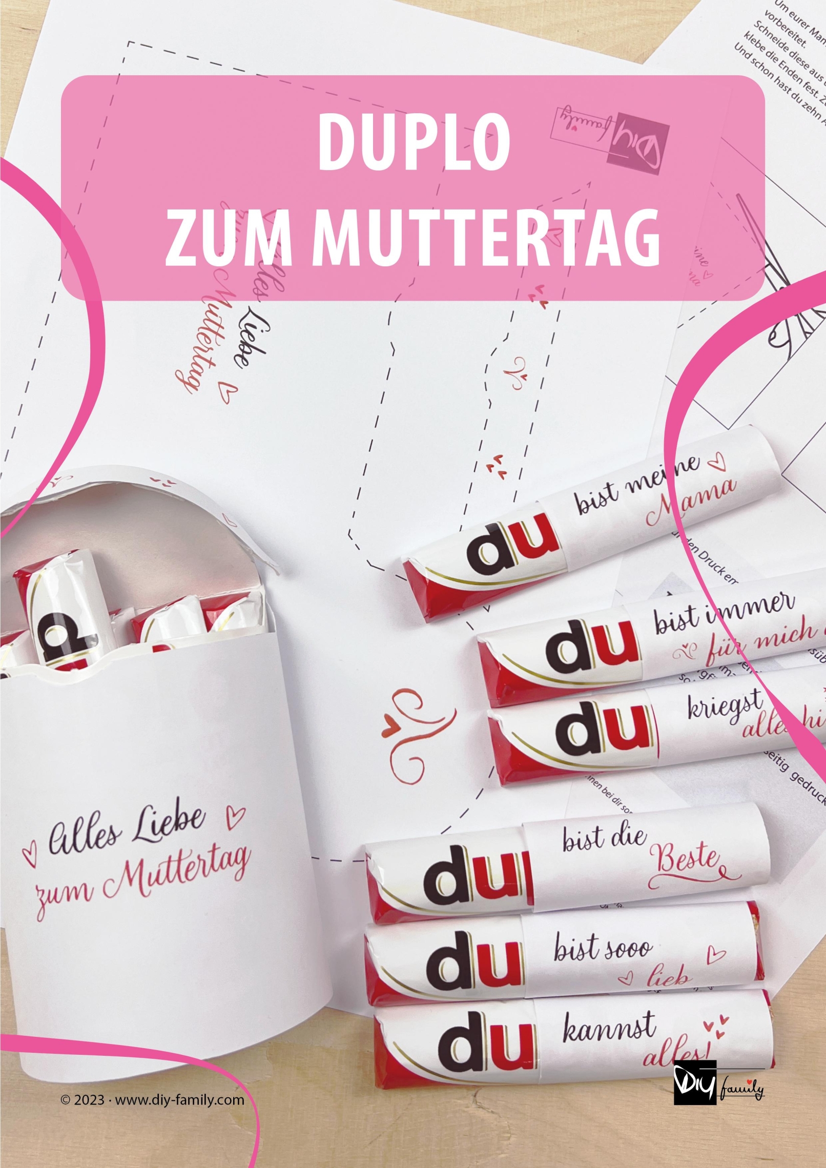 Duplo Banderolen zum Muttertag DIYFamily