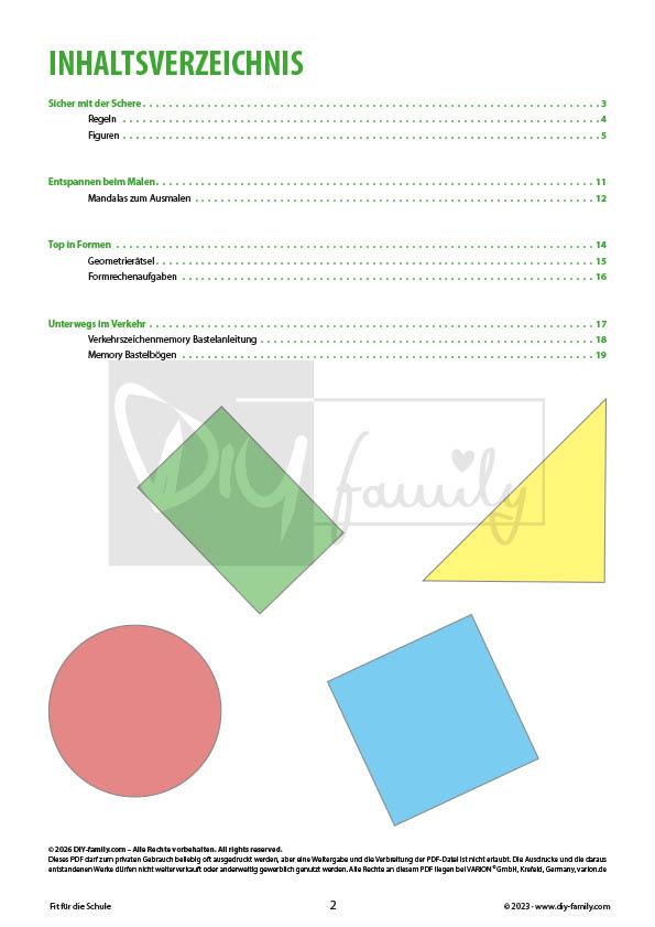 Sammlung „Fit für die Schule“