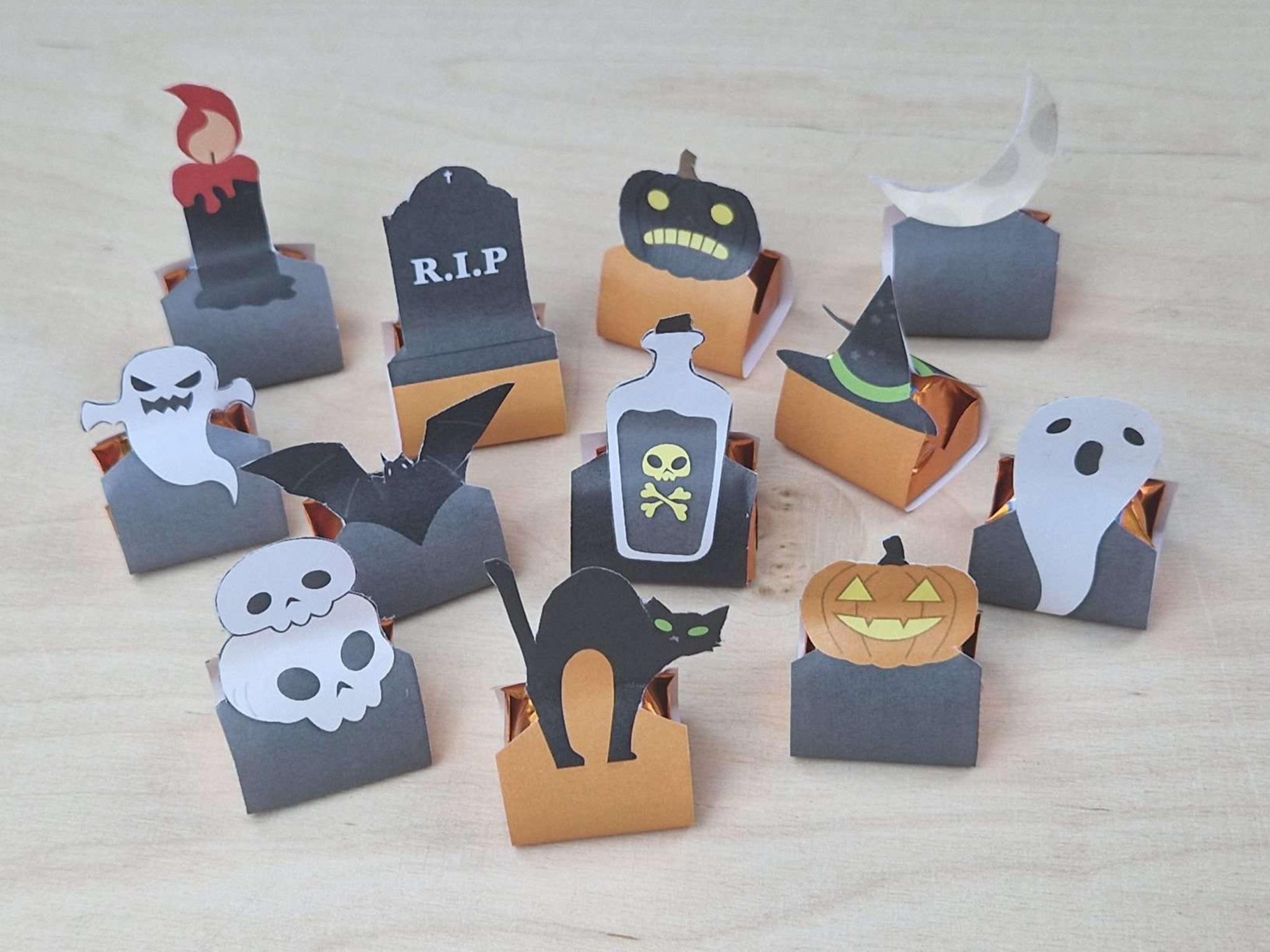 Ferrero Küsschen Banderolen „Halloween“ - DIY-Family