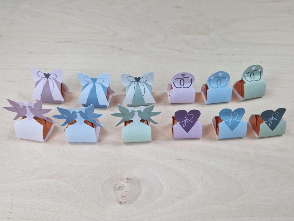 Ferrero Küsschen Banderolen – Hochzeit - DIY-Family