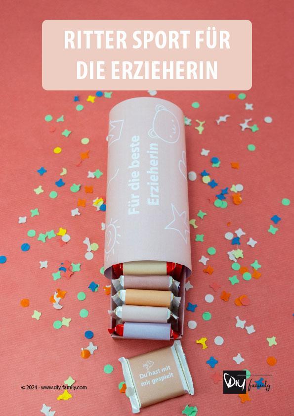 Ritter Sport Banderolen „Erzieherin“