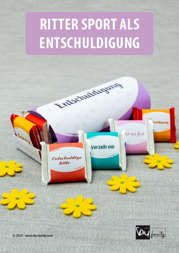 Ritter Sport Banderolen „Entschuldigung“