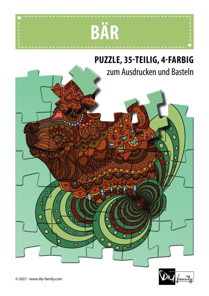Mandala Bär – Puzzle