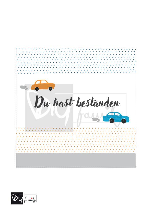 Hanuta Banderolen „Führerschein“