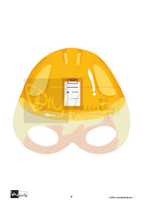 Masken Bauarbeiter