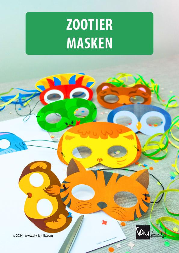 Zootiere Masken